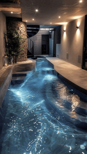 Basement swimming pool design in 1 kanal house