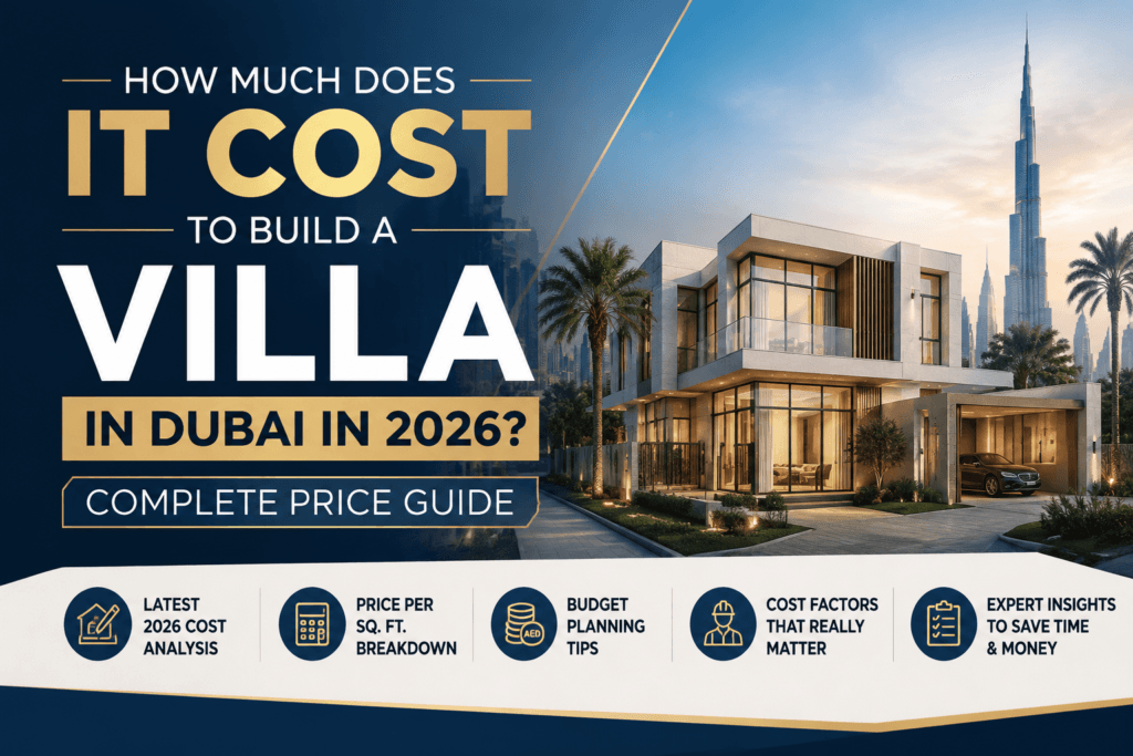 How much does it cost to build a villa in Dubai 2026